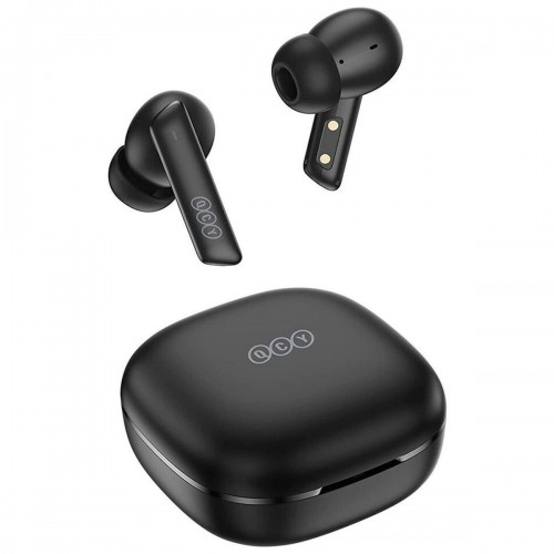 HANDS FREE QCY HT05 MELOBUDS ANC TWS DUAL DRIVER 6-MIC NOISE CANCEL. TRUE WIRELESS EARBUDS – 10MM DRIVERS BLACK 