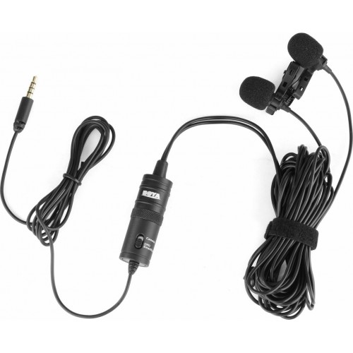 MICROPHONE BOYA WIRED LAVALIER MIC DUAL BY-M1DM EU